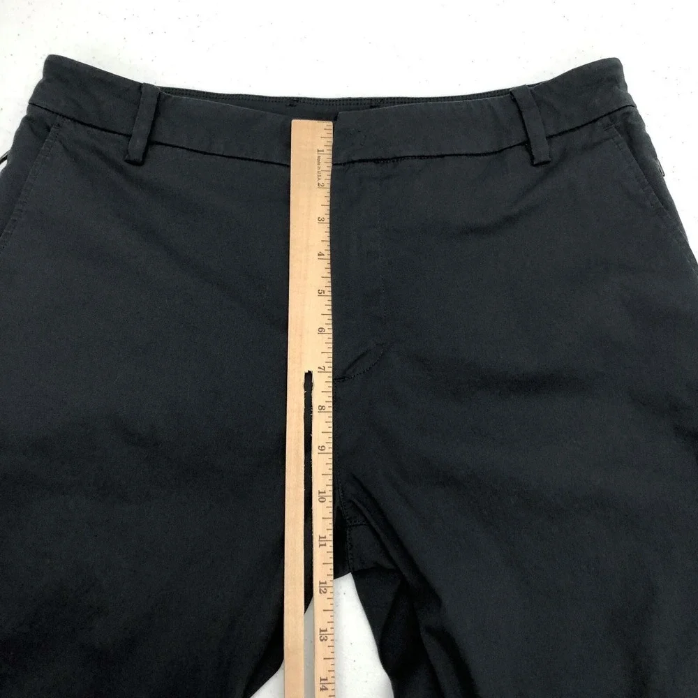 Birddogs Pants Mens 32x28 Black Chino Stretch Lined Flat Front Casual Golf Day